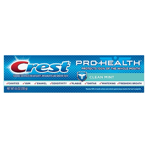 Smooth, foamy formula with a bold and invigorating flavor of cool mint. Healthier gums by fighting plaque and gingivitis. Stronger teeth by strengthening enamel.
