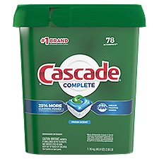 Cascade ActionPacs Fresh Scent Dishwasher Detergent, 78 Each