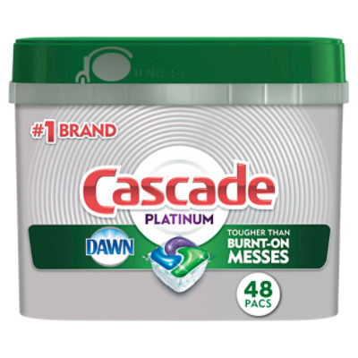Cascade Dishwasher Detergent, Fresh Scent, Action Pacs, Pods