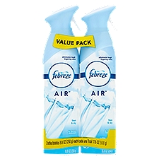 Febreze Air Linen & Sky Air Refresher Value Pack, 8.8 oz, 2 count, 17.6 Ounce