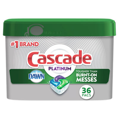 Cascade Platinum Fresh Scent Dishwasher Detergent, 36 count, 20.0 oz, 20 Ounce