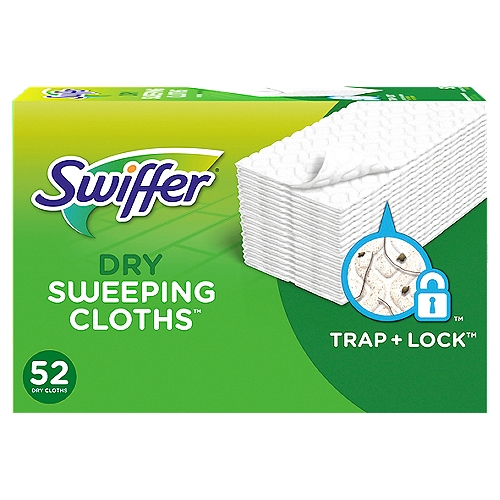 Swiffer Unscented Dry Sweeping Cloths, 52 count