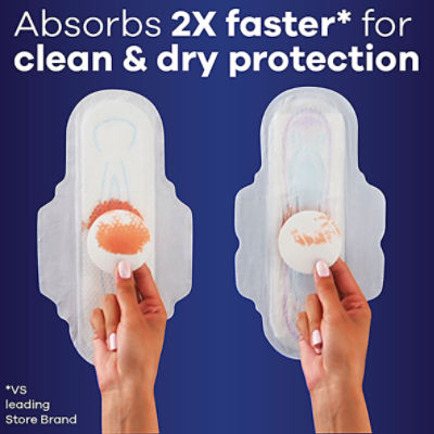 Always Ultra Thin Pads Size 4 Overnight Absorbency Unscented with Wings, 36  Count - The Fresh Grocer