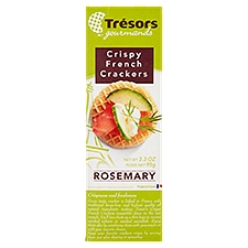 Trésors Gourmands Rosemary Crispy French Crackers, 3.3 oz