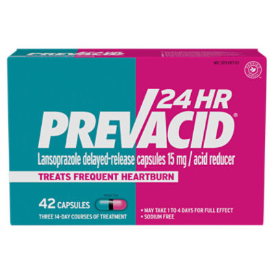 Prevacid 24hr Lansoprazole Delayed-Release Capsules, 15 mg, 42 count