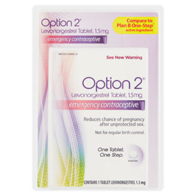 Option 2 Emergency Contraceptive Tablet