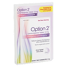Option 2 Emergency Contraceptive, Tablet, 1 Each