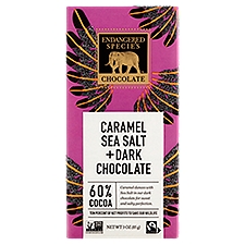 Endangered Species Chocolate Caramel Sea Salt + Dark Chocolate, 3 oz