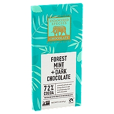 Endangered Species Chocolate Forest Mint, Dark Chocolate, 3 Ounce