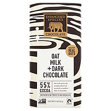 Endangered Species Chocolate Oat Milk + Dark Chocolate, 3 oz