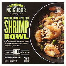Good Neighbor Seafood Co. Mushroom Risotto, Shrimp Bowl, 10 Ounce