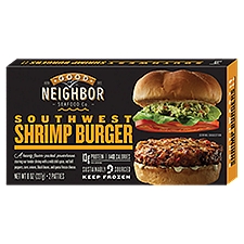 Good Neighbor Seafood Co. Southwest Shrimp Burger, 2 count, 8 oz