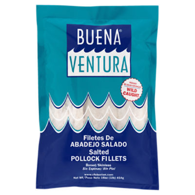 Buena Ventura Salted Pollock Fillets, 16 oz