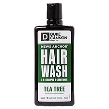 Duke Cannon Supply Co. Tea Tree Hair Wash 2 in 1 Shampoo & Conditioner, 14 fl oz