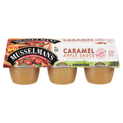 Musselman's Caramel Apple Sauce, 4 oz, 6 count