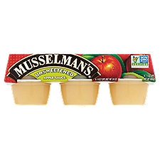 Musselman's Unsweetened Apple Sauce, 4 oz, 6 count