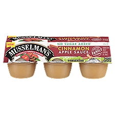 Musselman's No Sugar Added Cinnamon Apple Sauce, 4 oz, 6 count, 24 Ounce