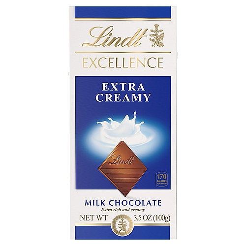 Lindt Excellence Extra Creamy Milk Chocolate, 3.5 oz