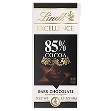 Lindt Excellence 85% Cосоа Dark Chocolate, 3.5 oz