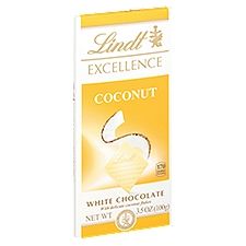 Lindt Excellence Coconut White Chocolate with Delicate Coconut Flakes, 3.5 oz