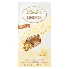 Lindt Lindor White Chocolate, Truffles, 5.1 Ounce