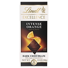 Lindt Excellence Intense Orange, Dark Chocolate, 3.5 Ounce