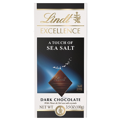 Lindt Excellence Sea Salt Dark Chocolate, 3.5 oz