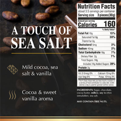 A Touch of Sea Salt Dark Chocolate EXCELLENCE Bar (3.5 oz)