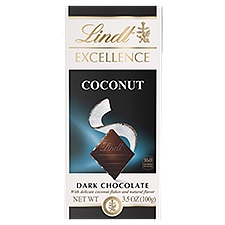 Lindt Excellence Dark Chocolate, Coconut, 3.5 Ounce