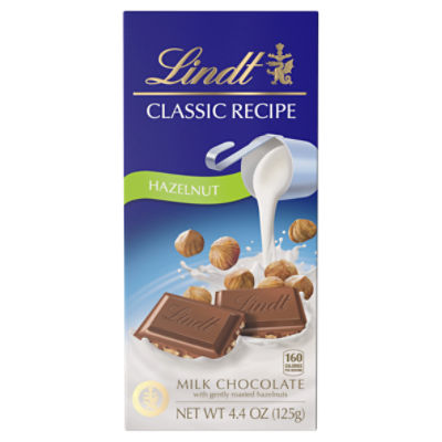 Lindt Classic Recipe Hazelnut Milk Chocolate Bar, 4.4 oz