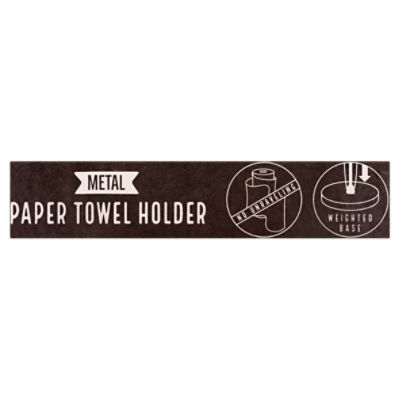 Kamenstein Black Perfect Tear Horizontal Paper Towel Holder 