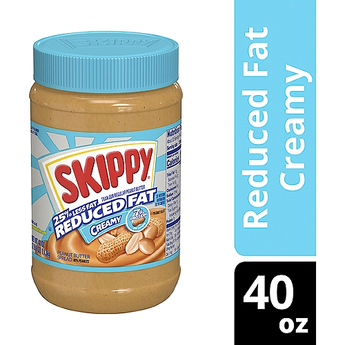 Skippy Reduced Fat Creamy Peanut Butter Spread, 40 oz