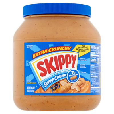 Skippy Extra Crunchy Super Chunk Peanut Butter, 64 oz