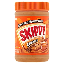 Skippy Roasted Honey Nut Creamy, Peanut Butter Spread, 16.3 Ounce