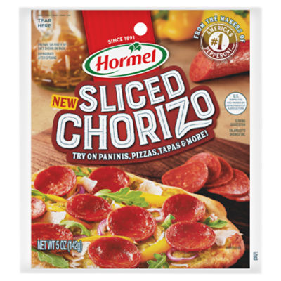 HORMEL PILLOW PACK Sliced Chorizo, 5 ounce