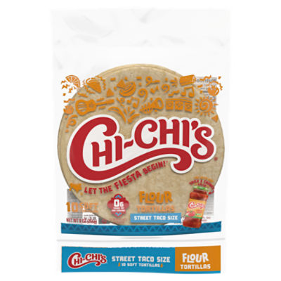 Chi-Chi's Street Taco Size Flour Tortillas, 10 count, 9 oz