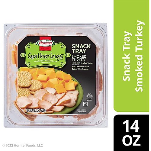 HORMEL GATHERINGS Snack Tray Turkey and Cheese, 14 ounce