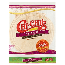 Chi-Chi's Flour Fajita Style Tortillas, 10 count, 17.5 oz, 17.5 Ounce