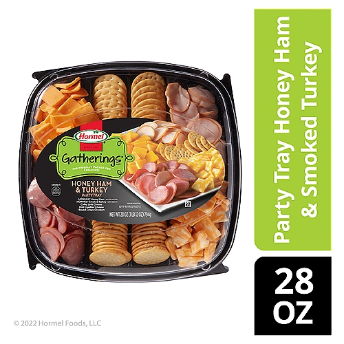 Hormel Party Tray - Turkey & Ham - with Cheese & Crackers, 1.75 pound
