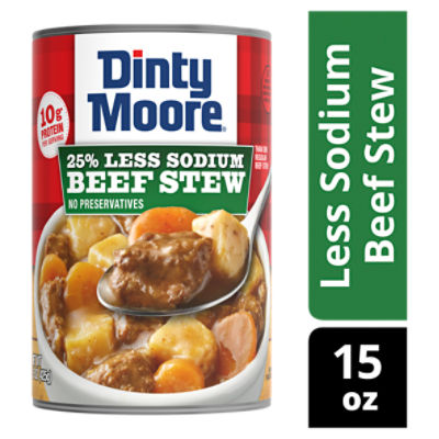 DINTY MOORE Beef Stew 25% Less Sodium, 15 ounce - ShopRite