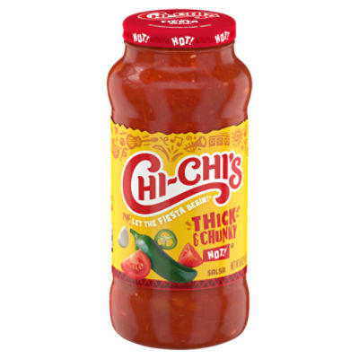 Chi-Chi's Hot! Thick & Chunky Salsa, 16 oz, 16 Ounce