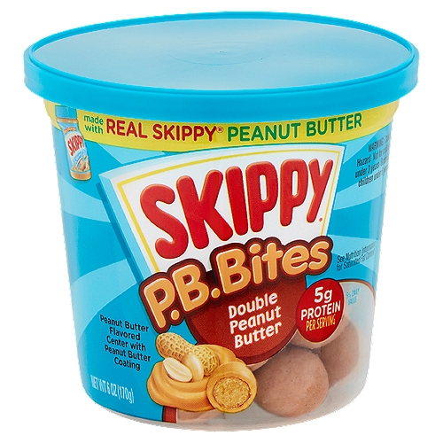 Portable, Pop-Able Snacks Completely Covered in Skippy Peanut Butter Coating.