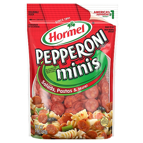 Hormel Minis Pepperoni, 5 oz
Hormel Pepperoni Minis, 5 oz