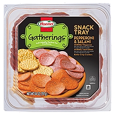 Hormel Gatherings Pepperoni & Salami, Snack Tray, 14 Ounce
