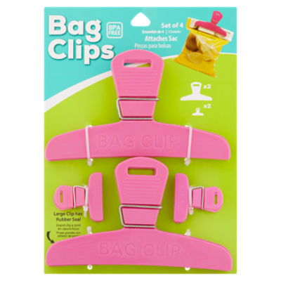 Bag Clips, 4 count