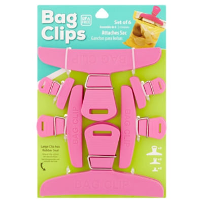 Bag Clips, 6 count