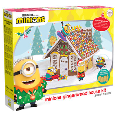 Cookies United Minions Gingerbread House Kit, 29 oz