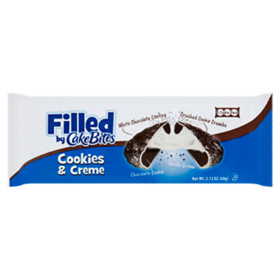 Filled by CakeBites Cookies & Creme Cookies, 3 count, 2.12 oz