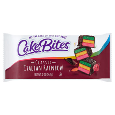 CakeBites Classic Italian Rainbow Cakes, 3 count, 2 oz