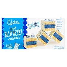 Cakebites Blueberry Iced Cobbler, 2 oz, 4 count